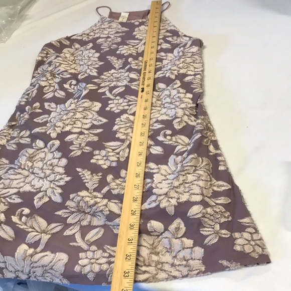Lazy Sundays Women's Floral Halter Dress Sleeveless Purple Tan Size M NWT - Picture 9 of 14